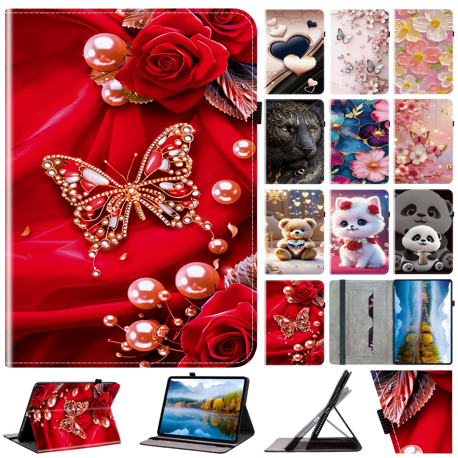 Vortex Tablet Accessories - Leather Case for Samsung Galaxy Tab