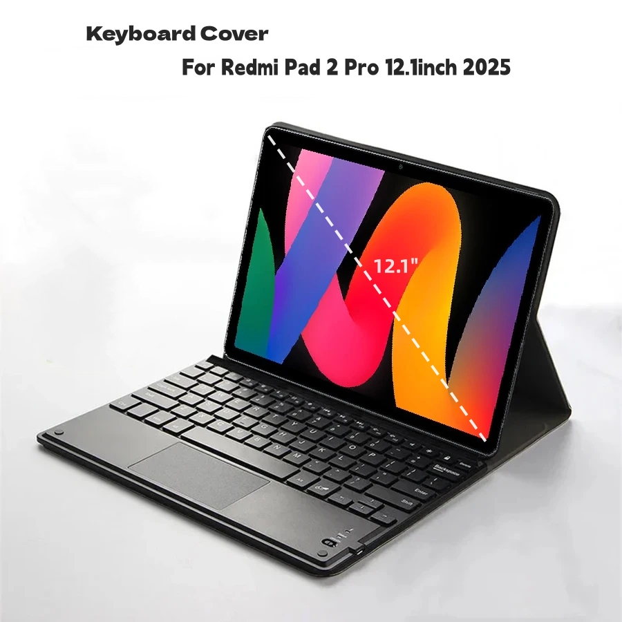 Poco Tablet Accessories - Touchpad Keyboard Case For Xiaomi Redmi