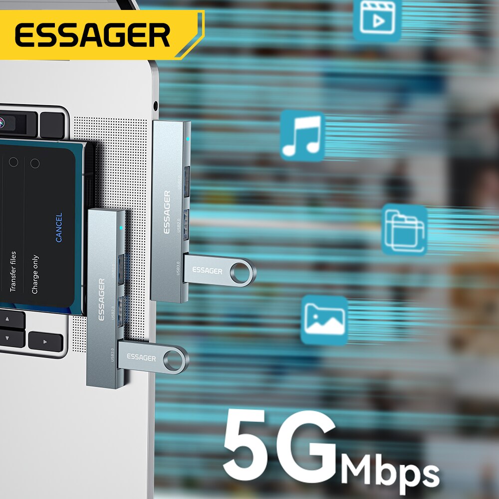 Essager 3-in-1 USB C HUB High  - Usb Hub Type C recensione e prezzo
