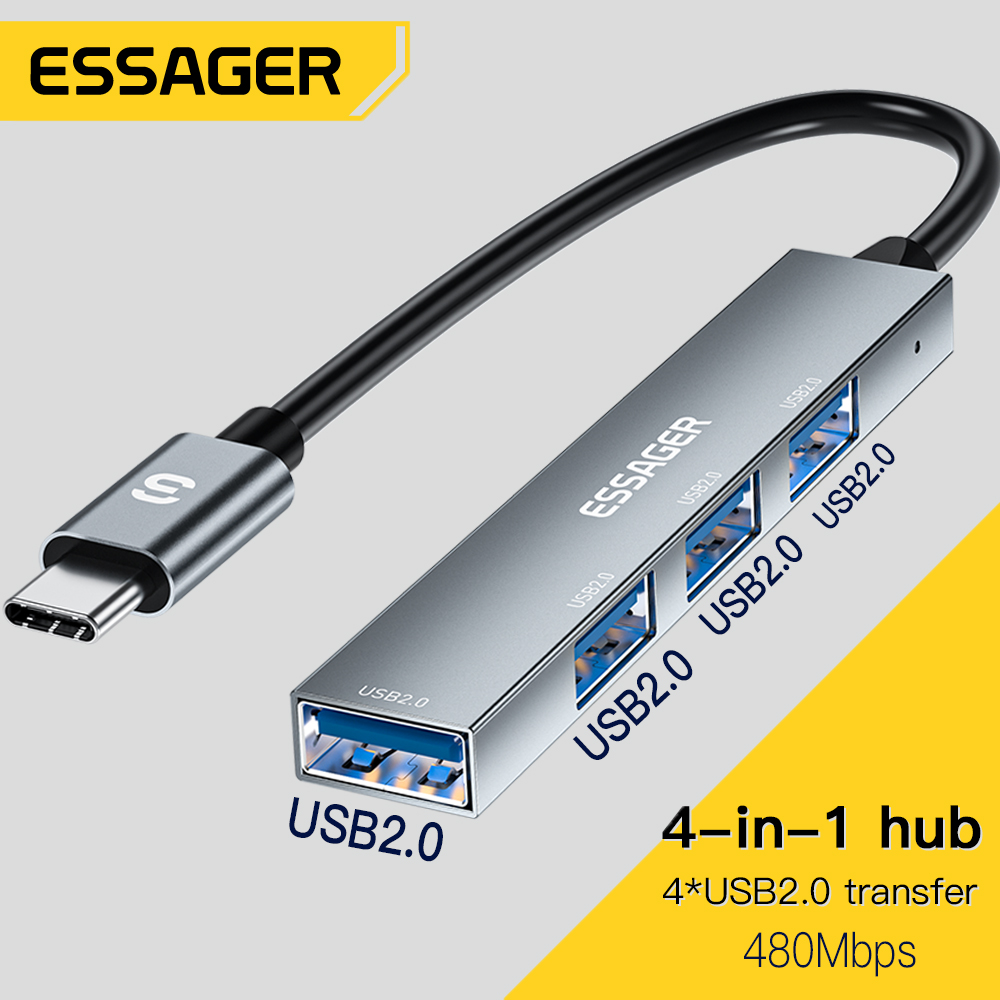 Essager 4 in 1 USB C Cable Hub - Usb Hub Type C recensione e prezzo