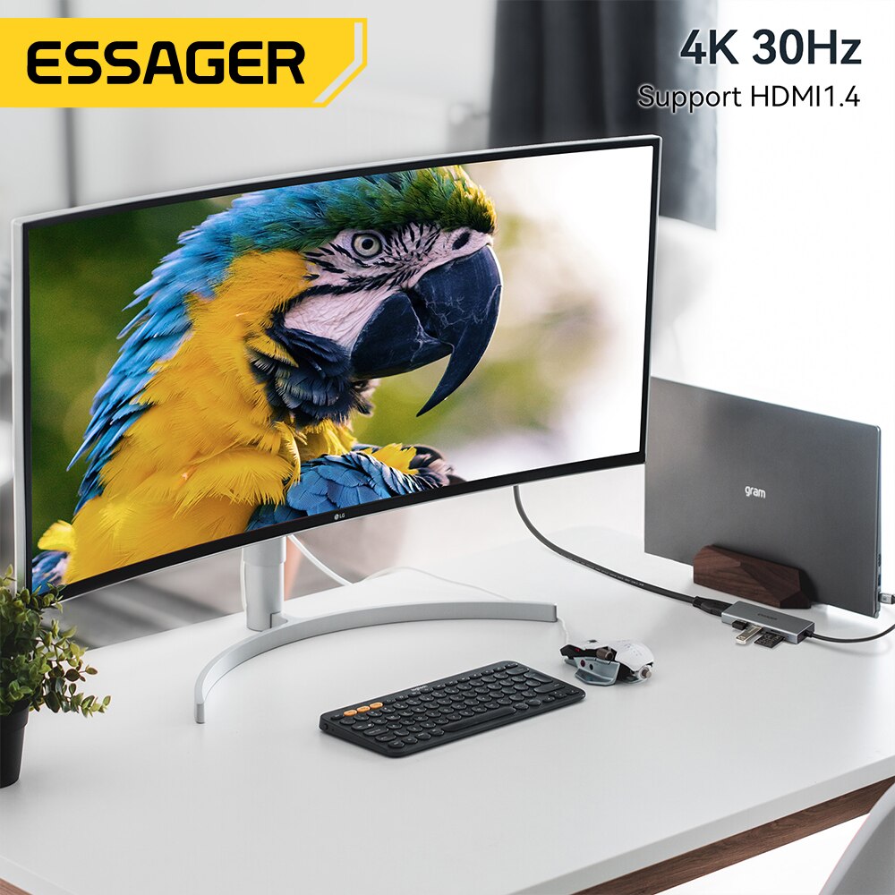 Essager 5 in 1 USB C HUB HDMI- - Usb Hub Type C recensione e prezzo