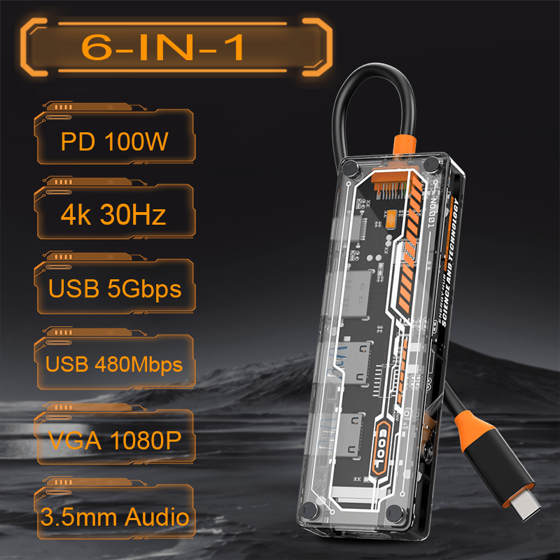 6-in-1 USB C Hub for MacBook P - Usb Hub Type C recensione e prezzo