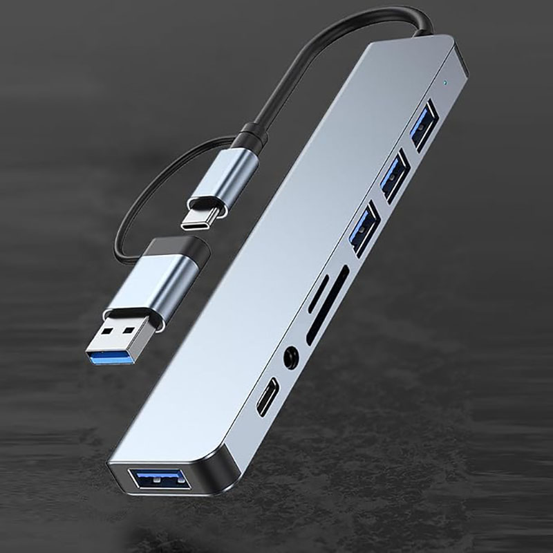 USB C Hub USB Splitter 8 in 1  - Usb Hub Type C recensione e prezzo