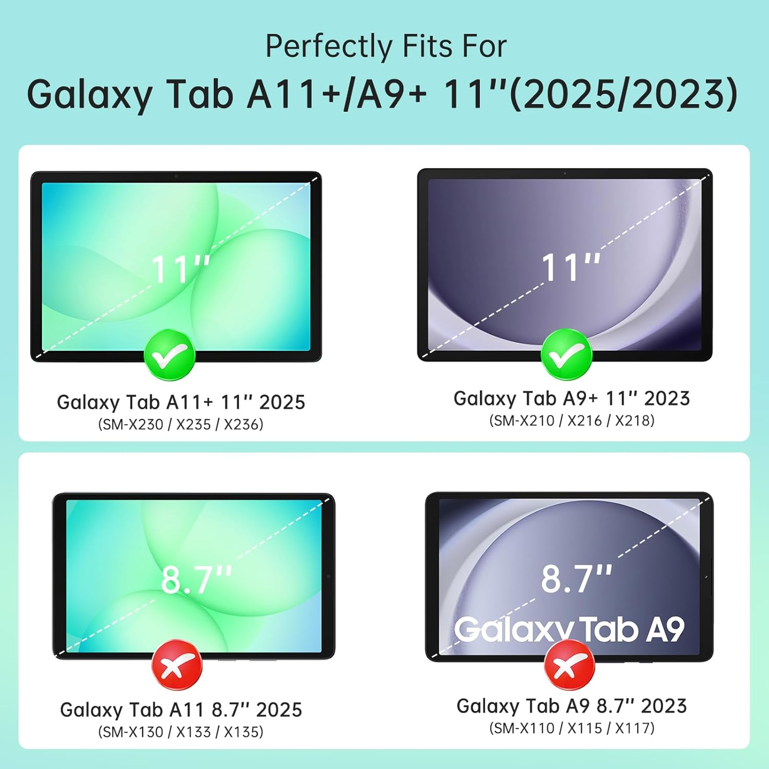 Case for Samsung Galaxy Tab A9 - Vortex Tablet Accessories recensione e prezzo