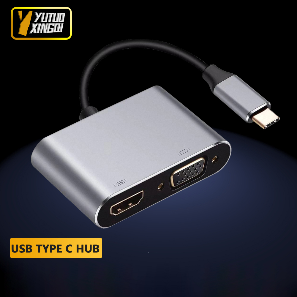 4K USB Type C to VGA 1080P USB - Usb Hub Type C recensione e prezzo