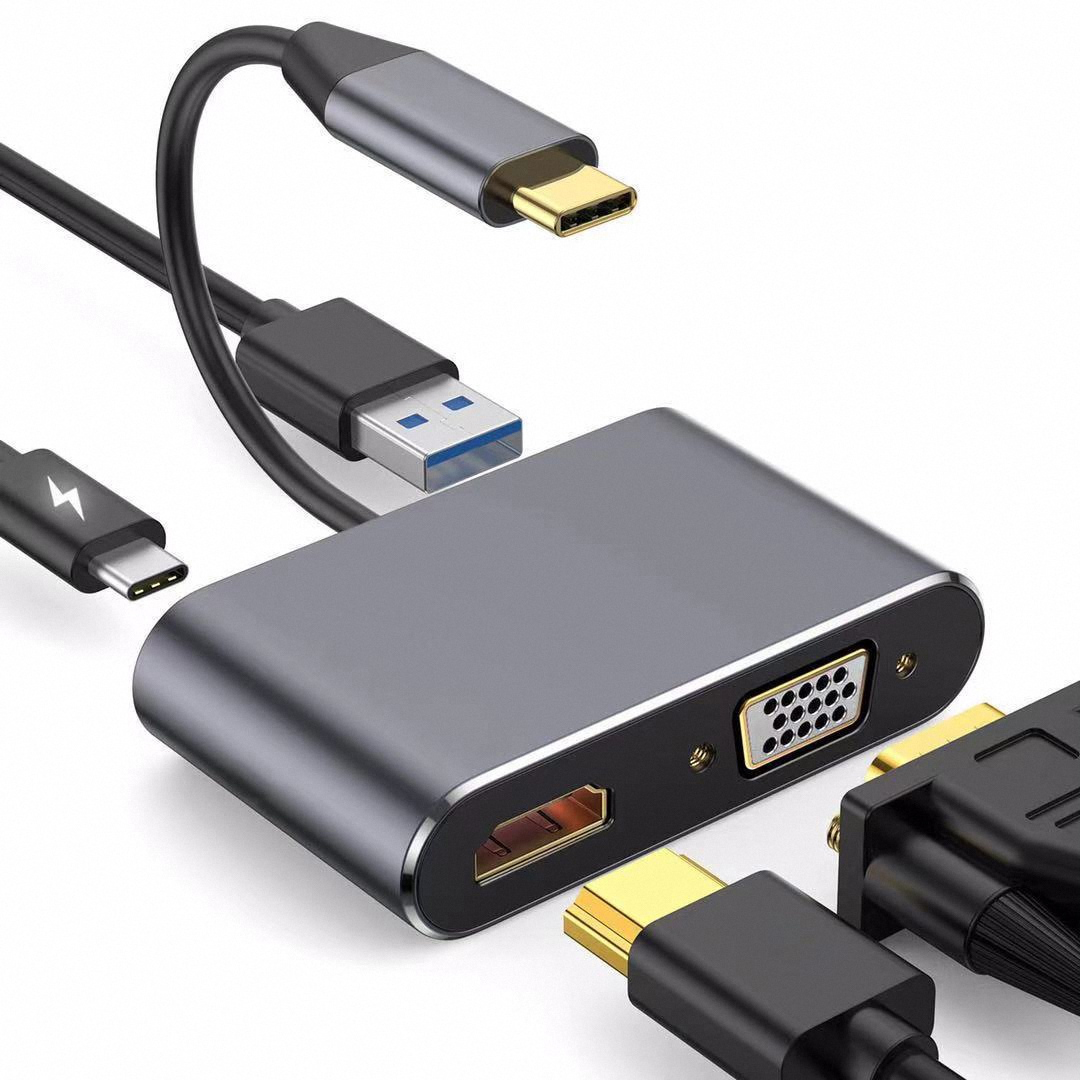 4K USB Type C to VGA 1080P USB - Usb Hub Type C recensione e prezzo