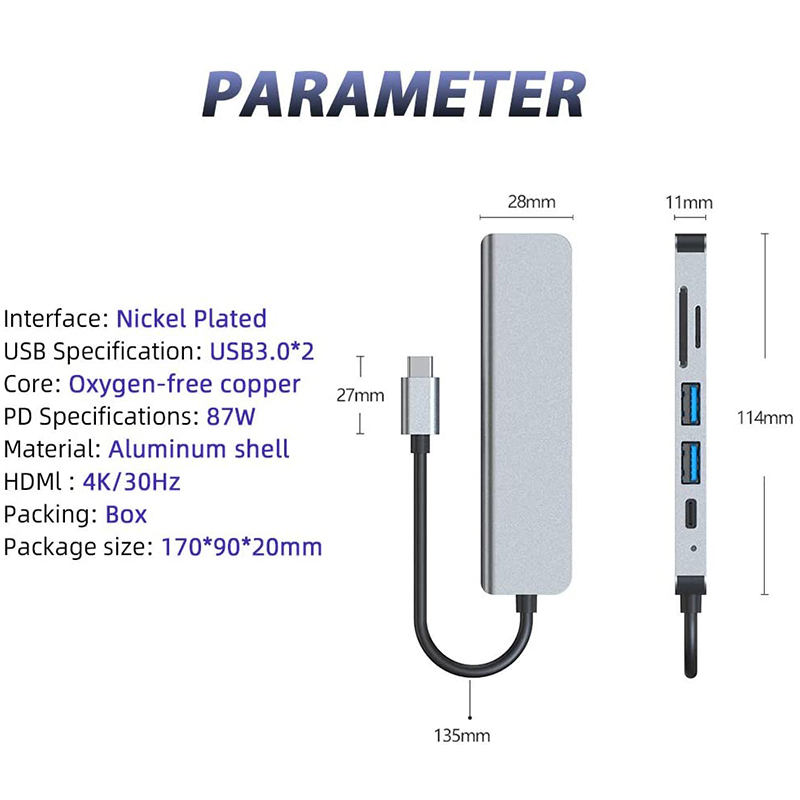 6 In 1 PD Type C Docking Stati - Usb Hub Type C recensione e prezzo