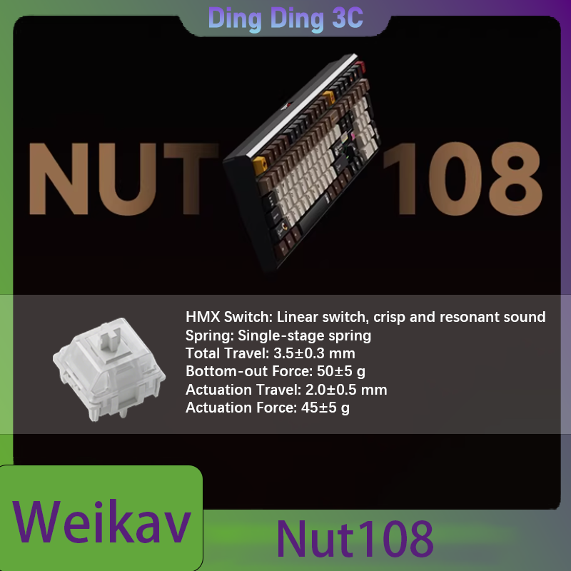 Weikav Nut108 Wireless Mechani - Tablet Accessories Uk recensione e prezzo